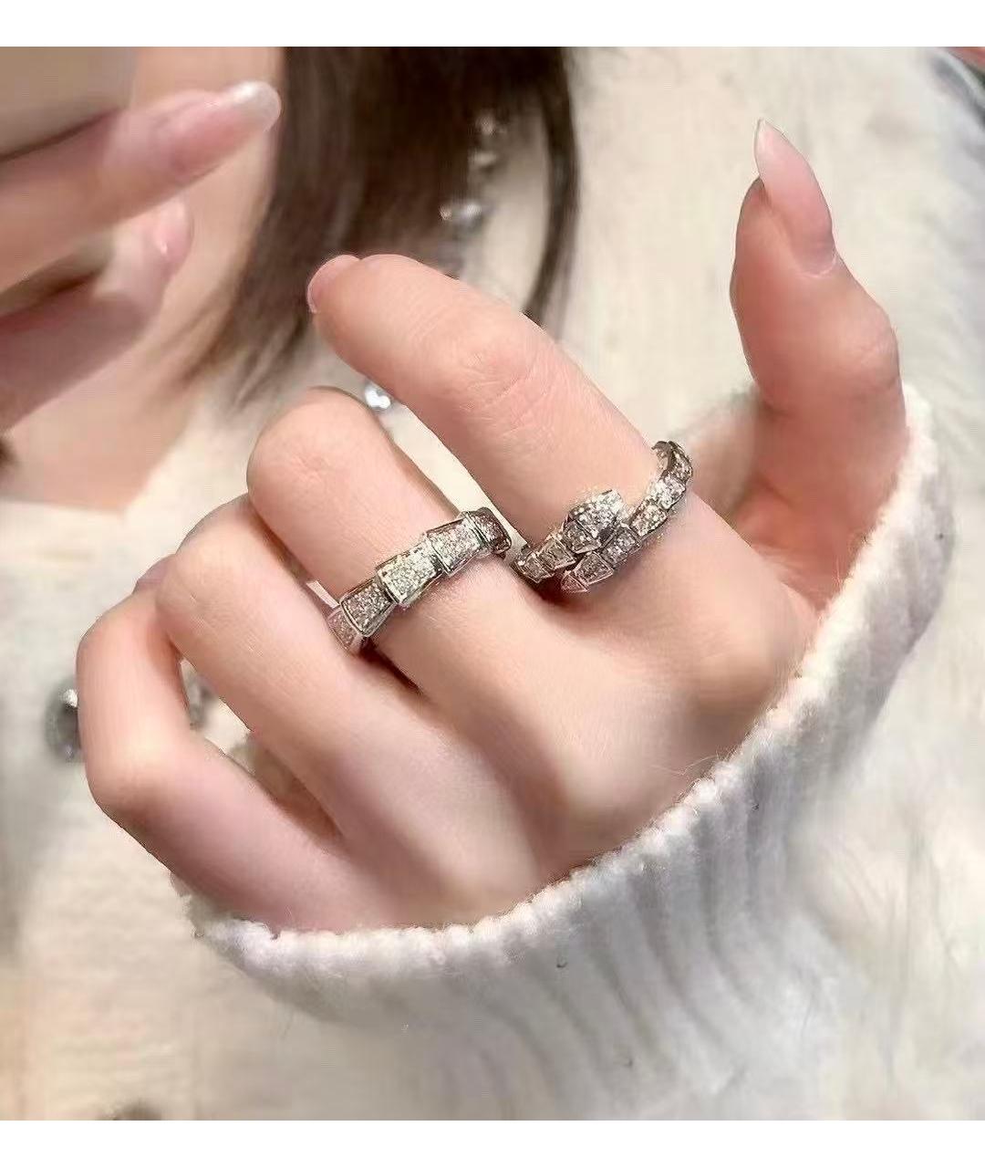 BVLGARI Серебряное кольцо из белого золота, фото 6