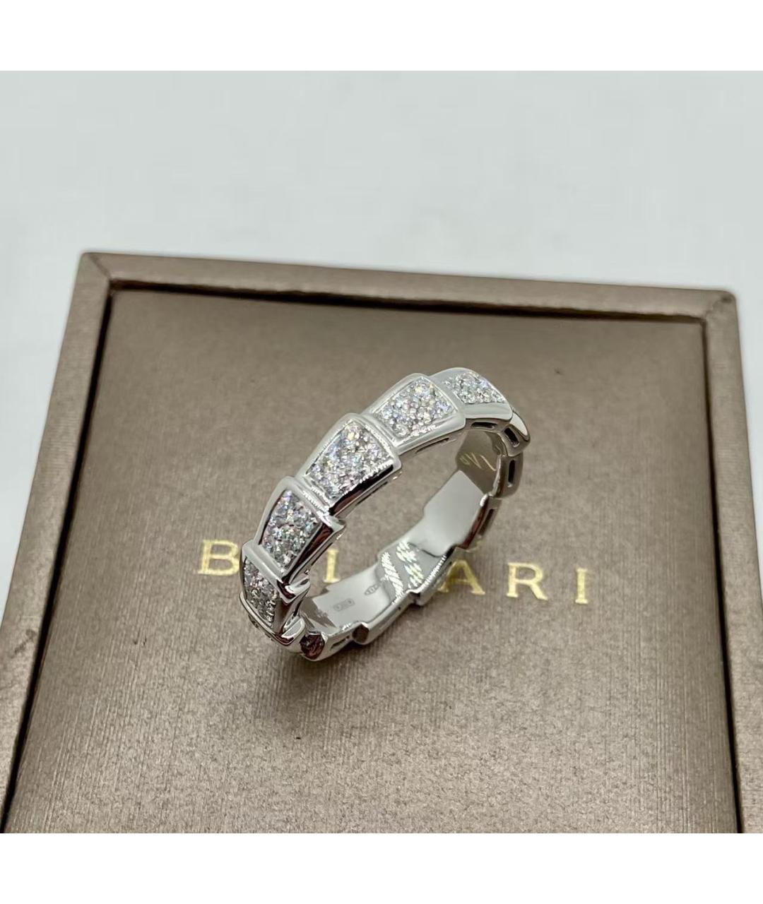 BVLGARI Серебряное кольцо из белого золота, фото 2