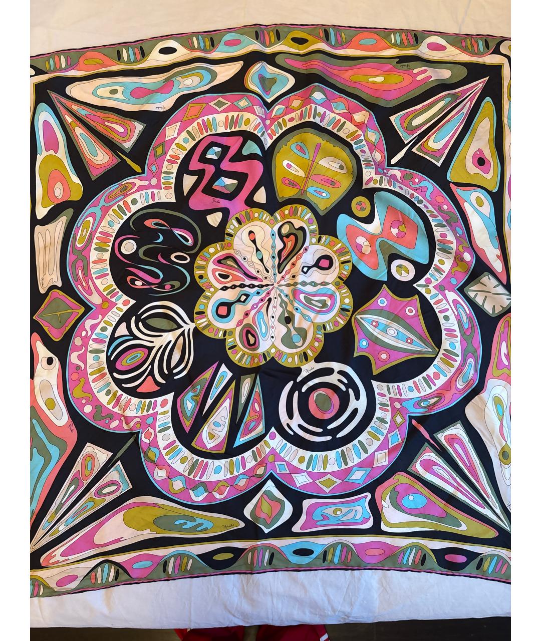 PUCCI Мульти шелковый платок, фото 5