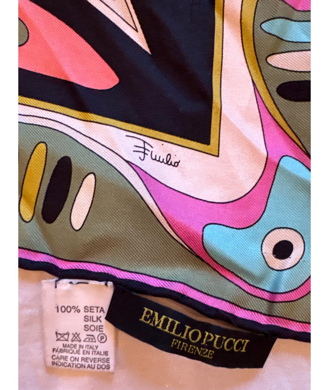 PUCCI Мульти шелковый платок, фото 4