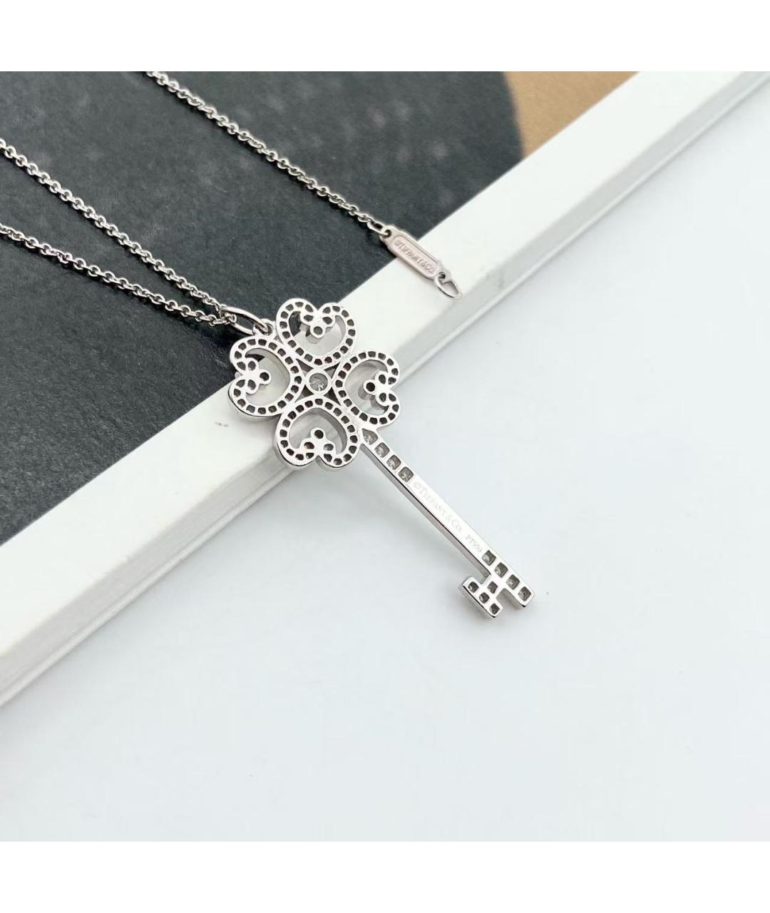 TIFFANY&CO Серебряное колье из белого золота, фото 2