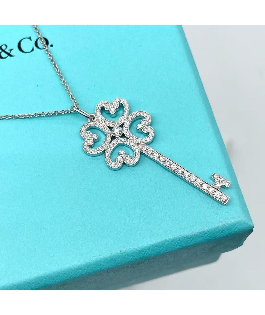 TIFFANY&CO Серебряное колье из белого золота, фото 3