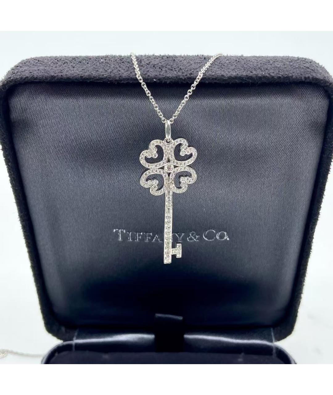 TIFFANY&CO Серебряное колье из белого золота, фото 5