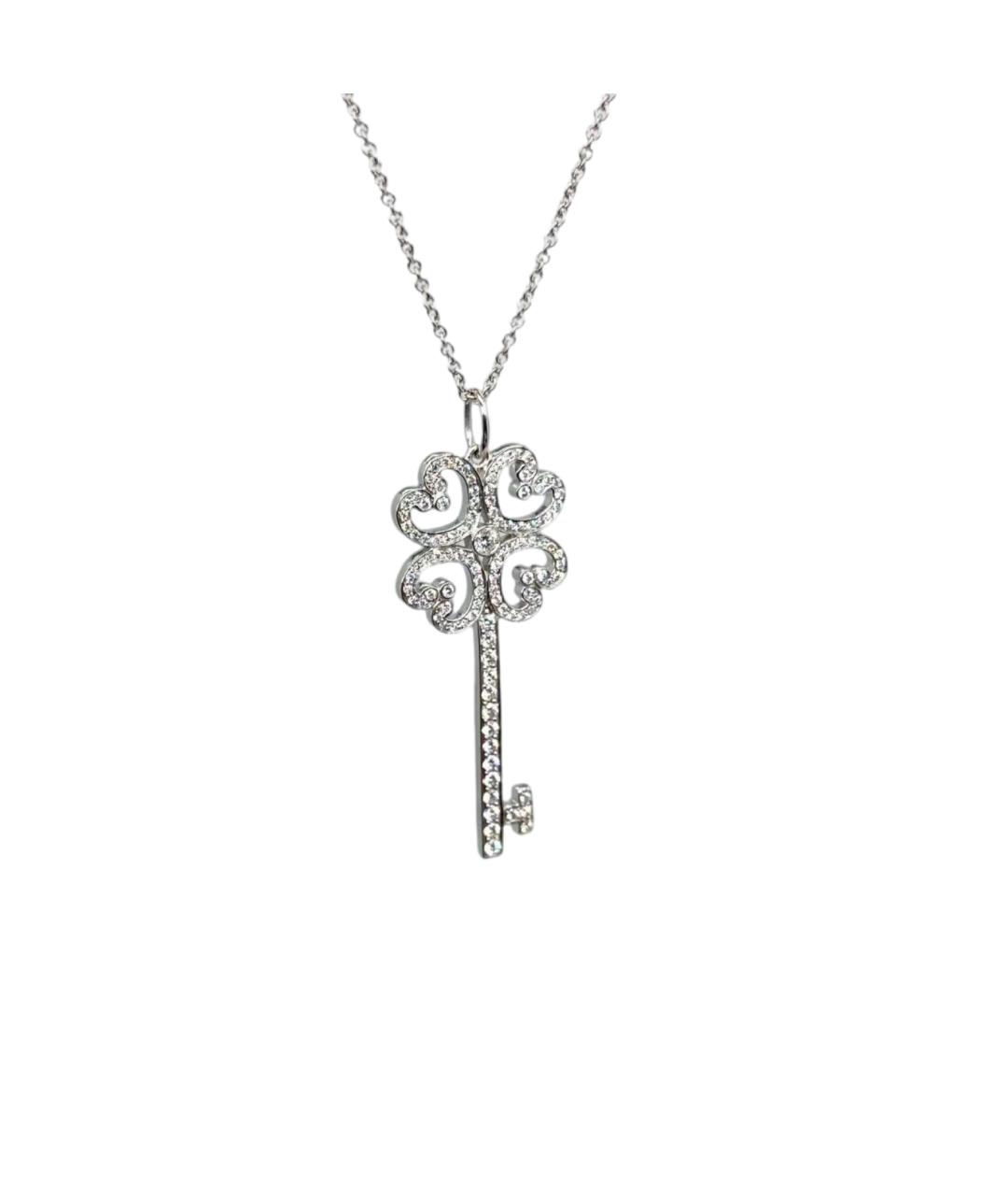 TIFFANY&CO Серебряное колье из белого золота, фото 1