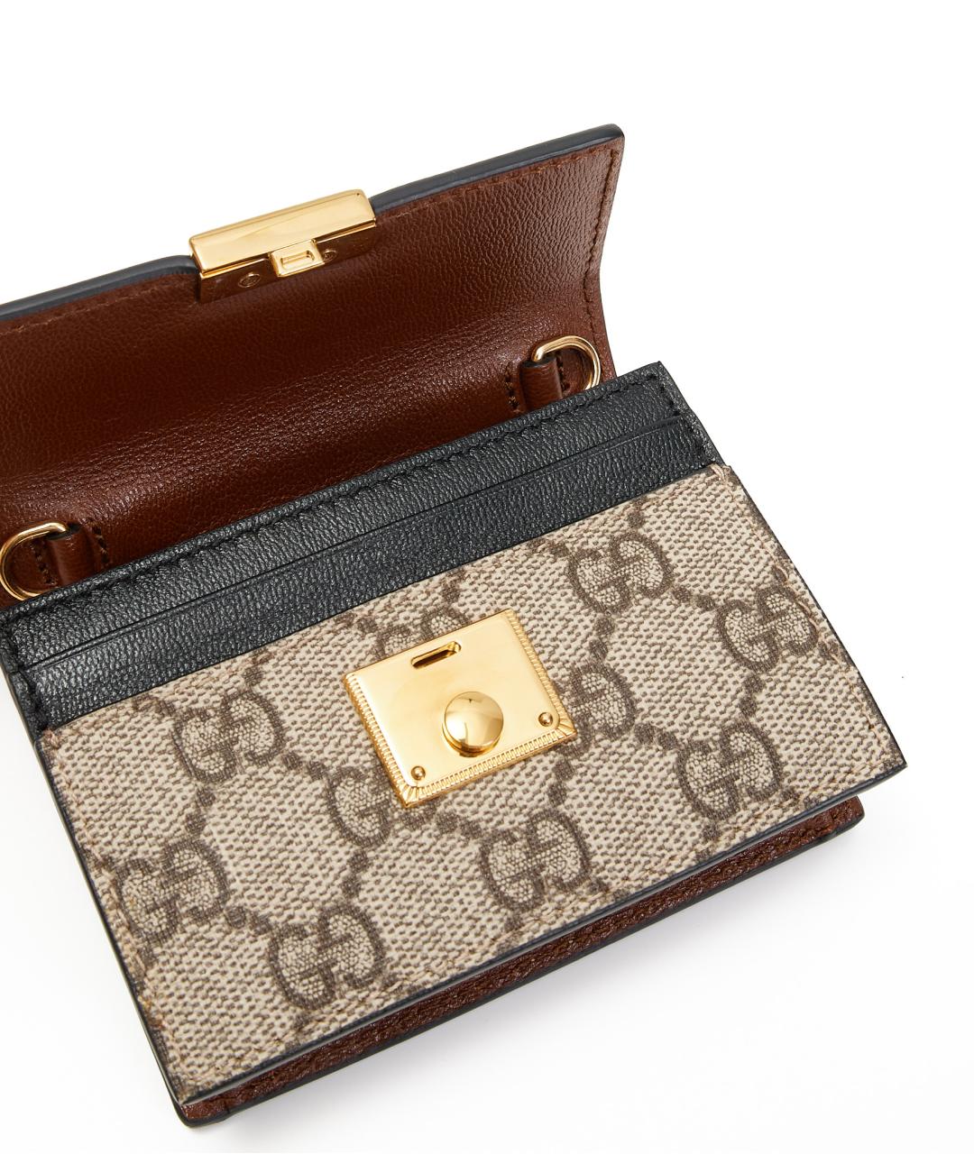 GUCCI Бежевая кожаная сумка с короткими ручками, фото 7