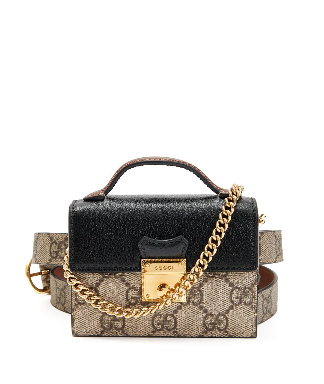 GUCCI Бежевая кожаная сумка с короткими ручками, фото 5