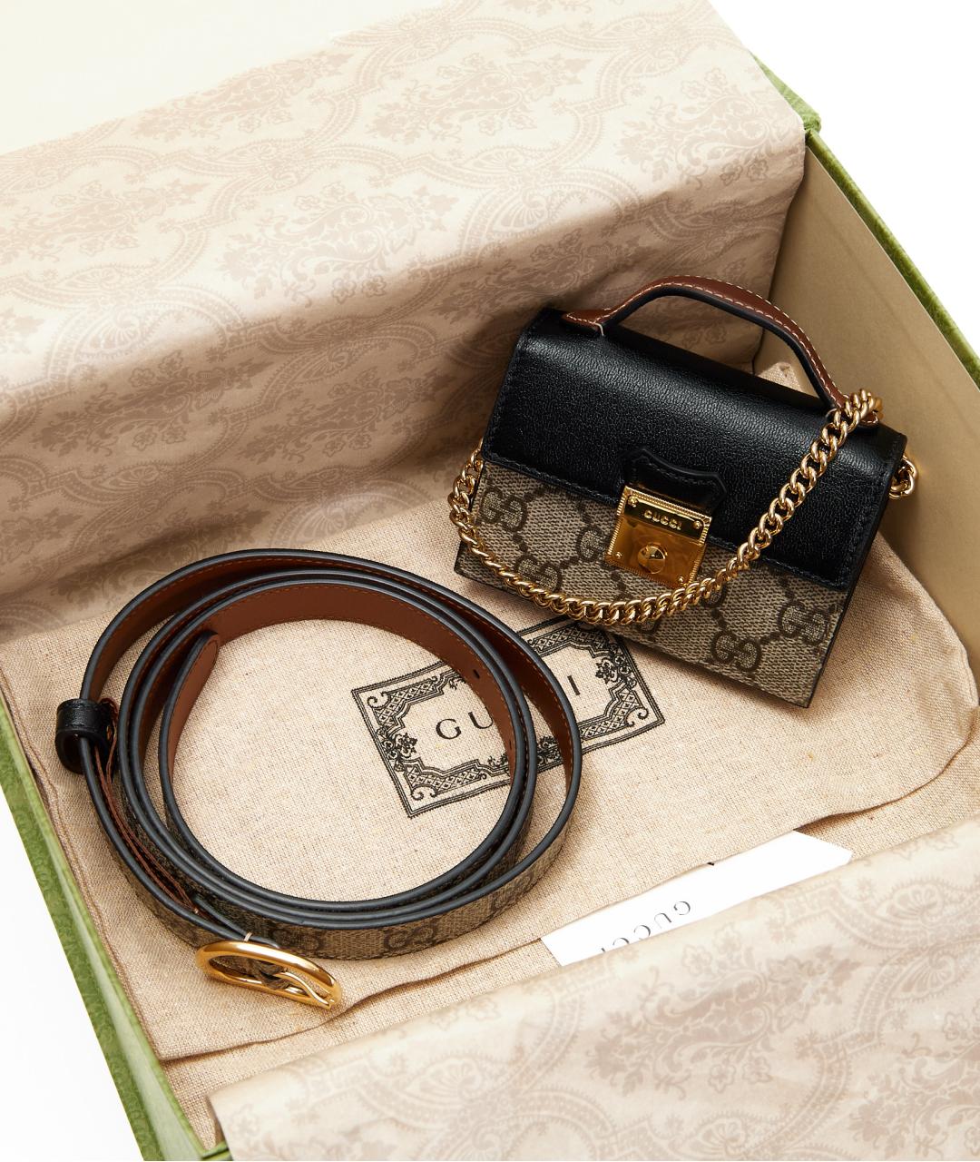 GUCCI Бежевая кожаная сумка с короткими ручками, фото 6