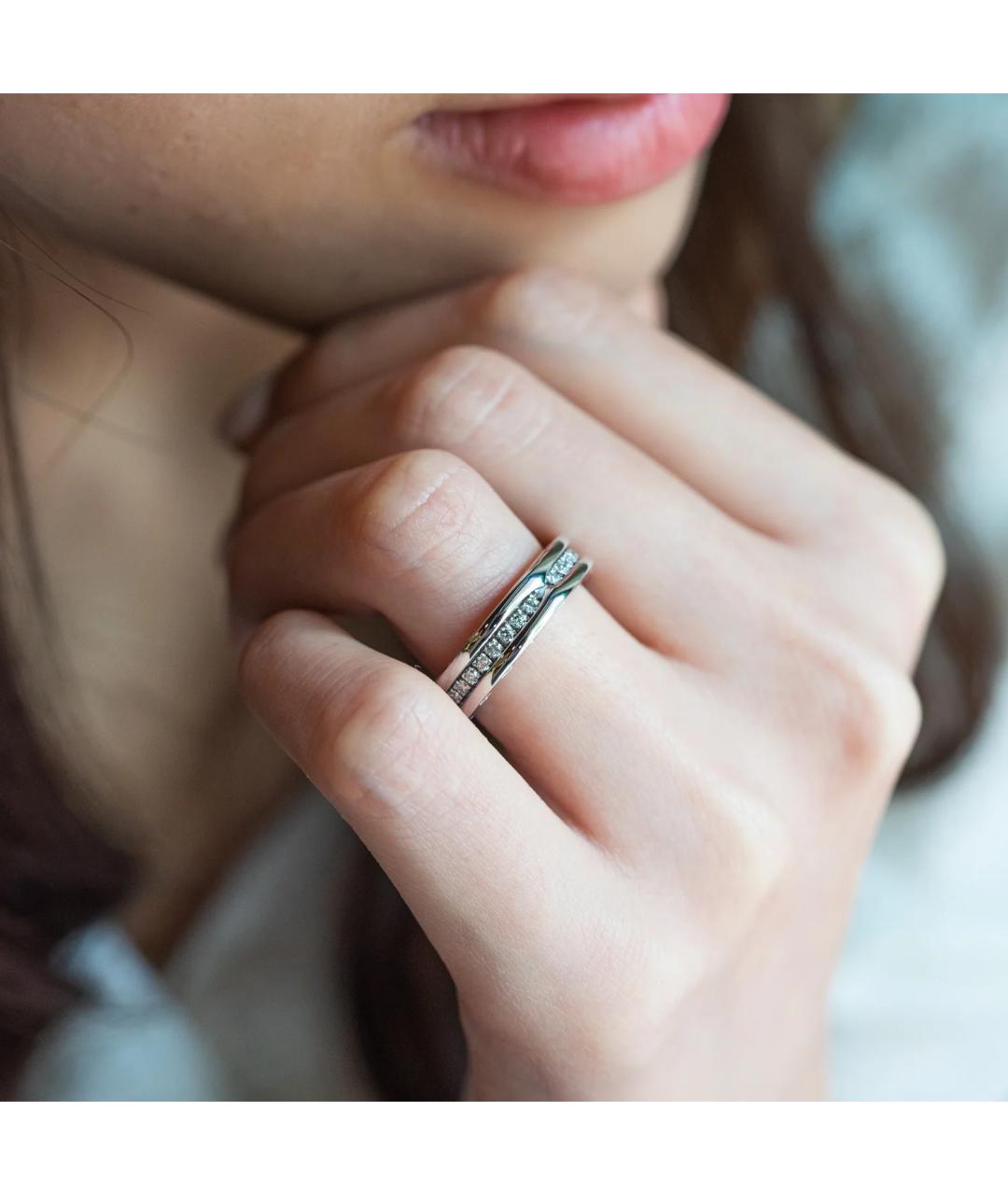 BVLGARI Серебряное кольцо из белого золота, фото 5