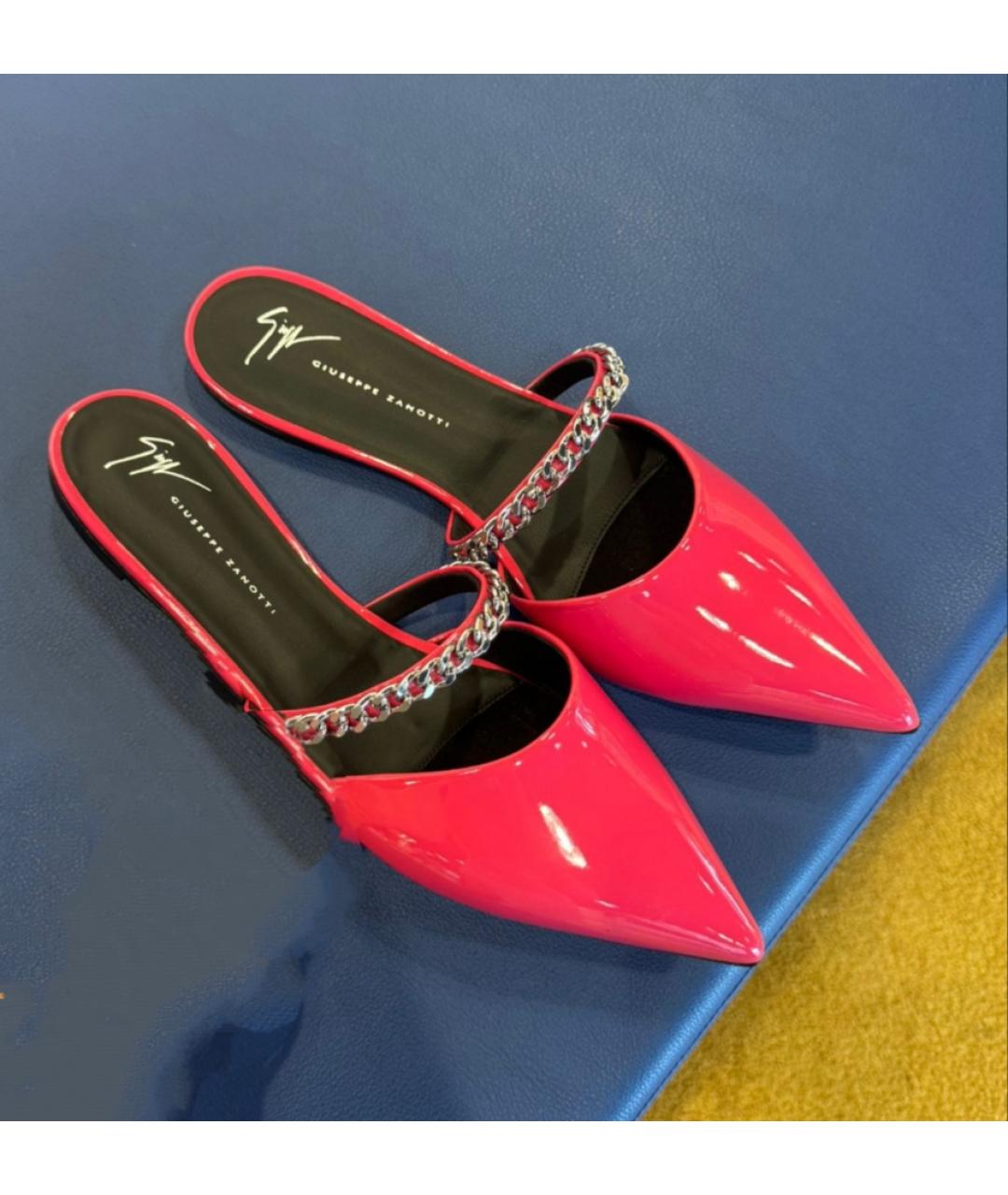 GIUSEPPE ZANOTTI DESIGN Фуксия балетки из лакированной кожи, фото 2