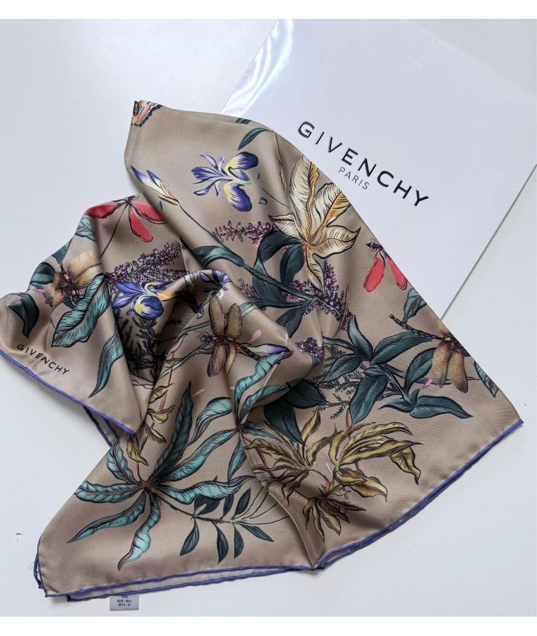 GIVENCHY Мульти шелковый платок, фото 8