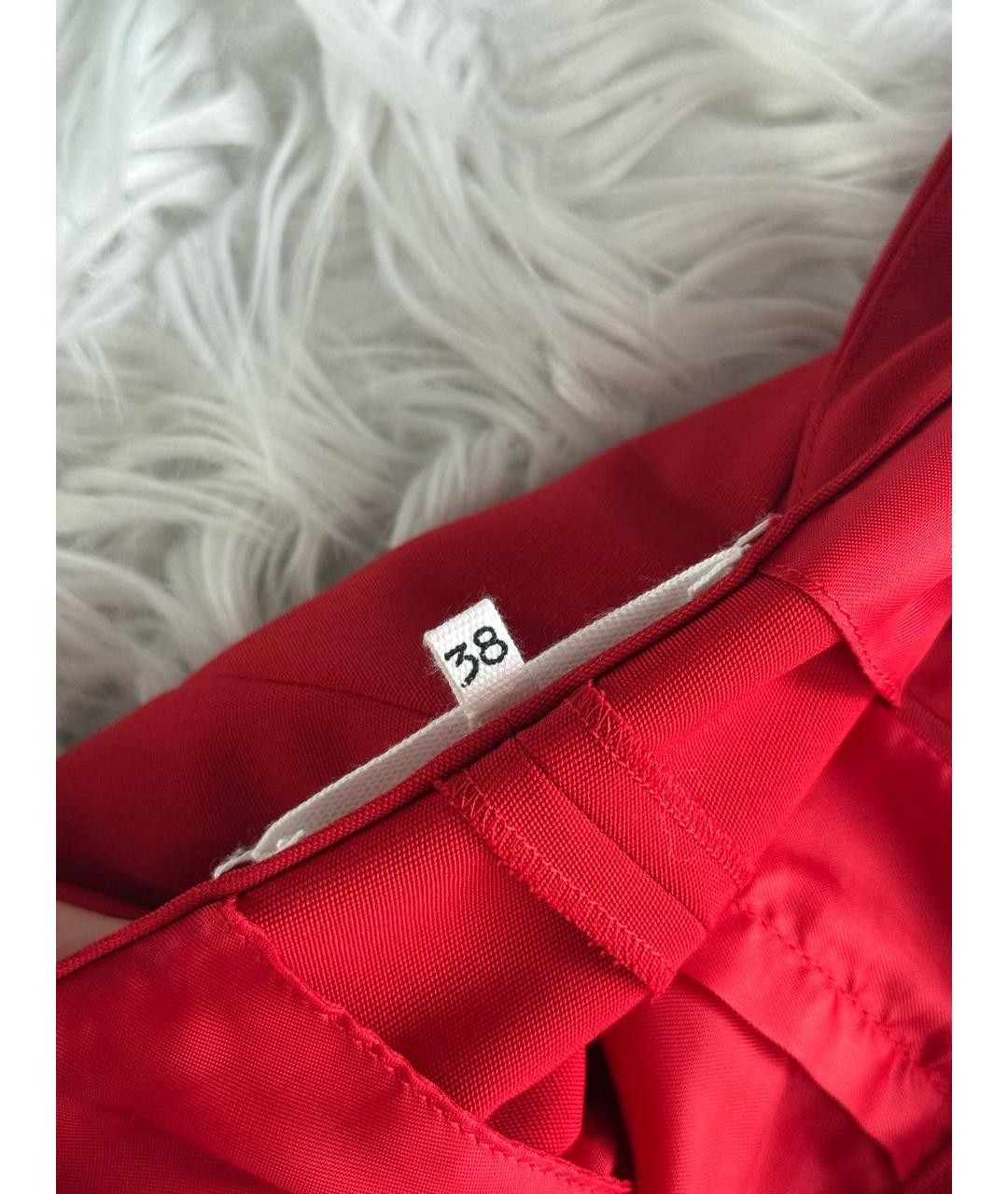 MAISON MARGIELA Красные шерстяные кюлоты, фото 6