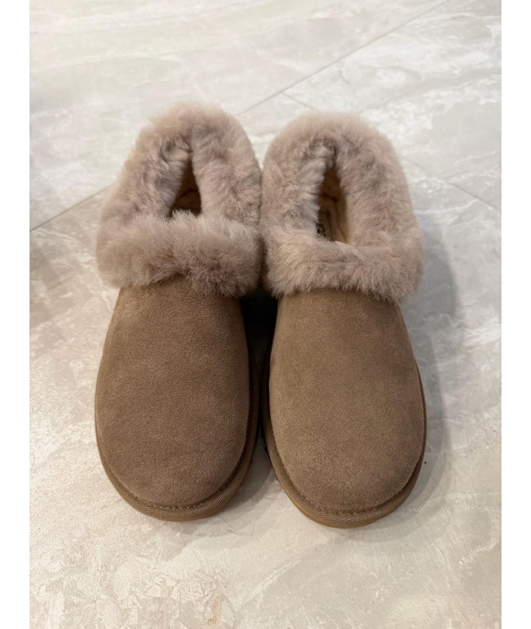 UGG AUSTRALIA Коричневые замшевые ботинки, фото 2
