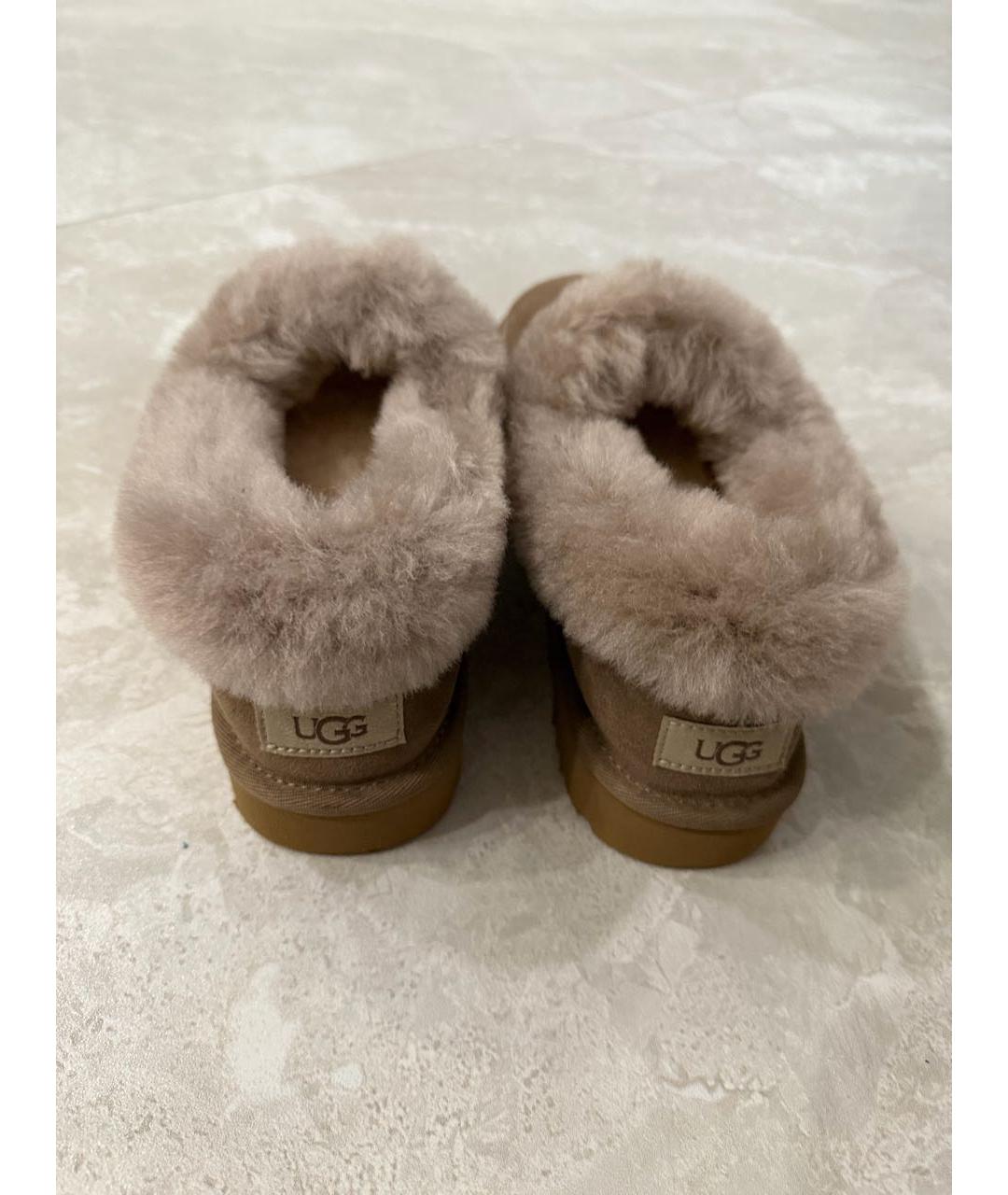 UGG AUSTRALIA Коричневые замшевые ботинки, фото 4