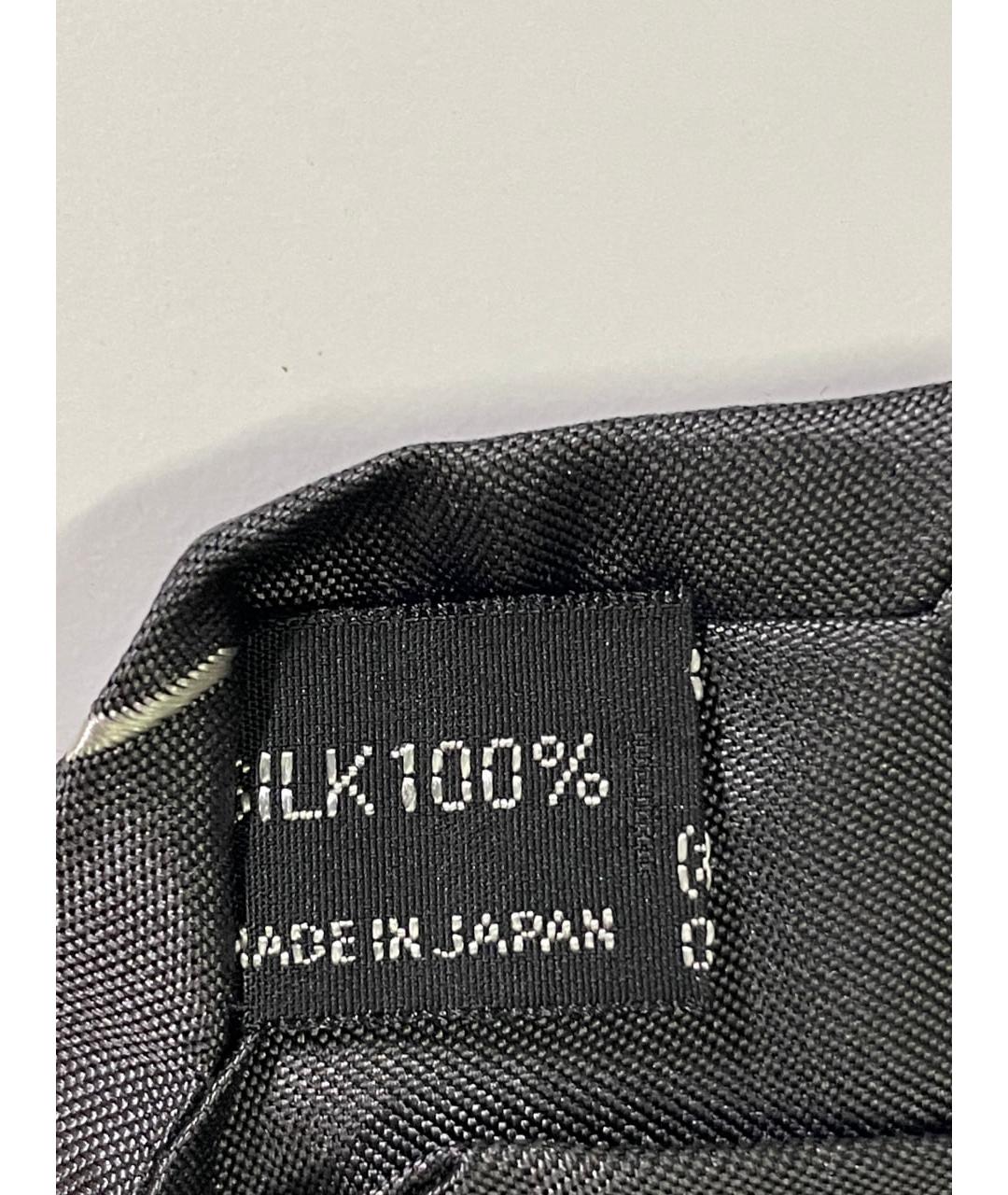 YOHJI YAMAMOTO Серый шелковый галстук, фото 5