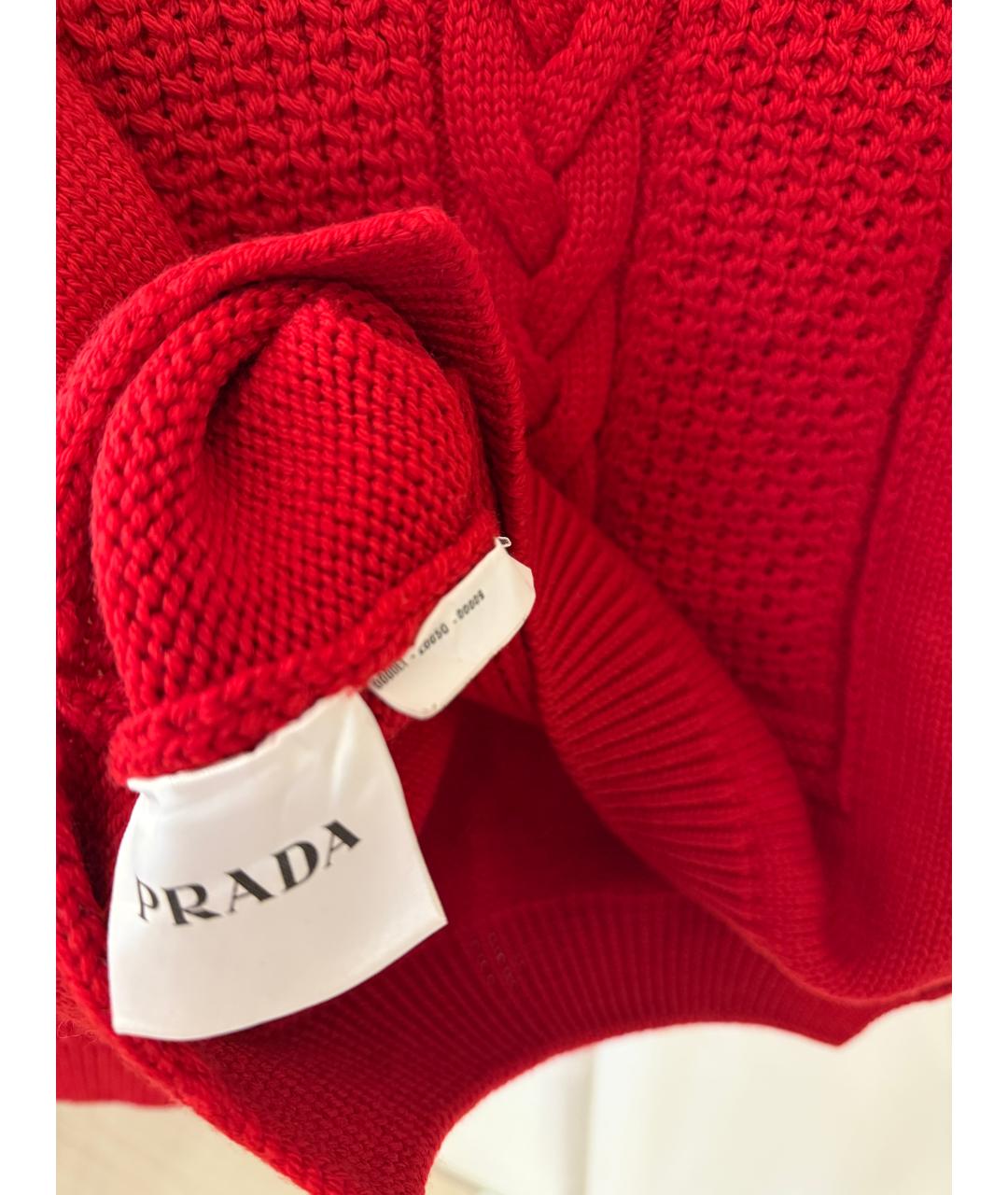PRADA Красный джемпер / свитер, фото 4