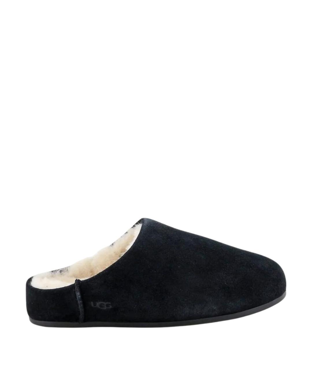 UGG AUSTRALIA Черные замшевые мюли, фото 1