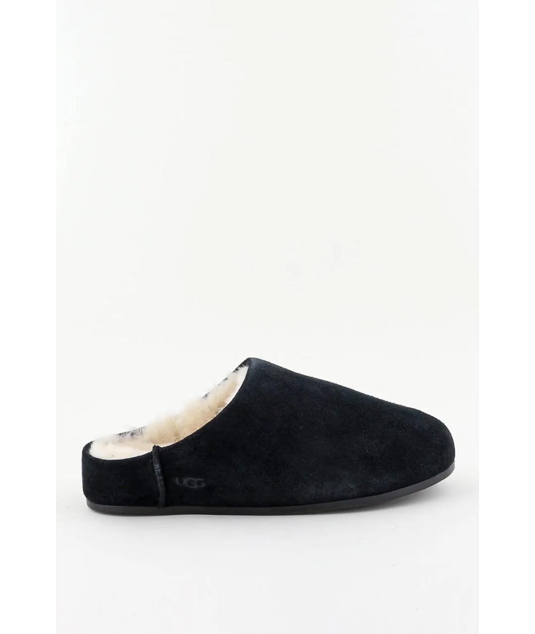 UGG AUSTRALIA Черные замшевые мюли, фото 2
