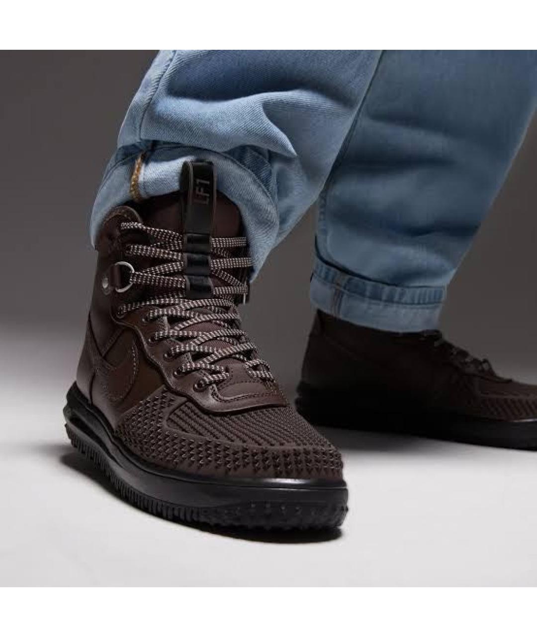 NIKE Коричневые высокие кроссовки / кеды, фото 2