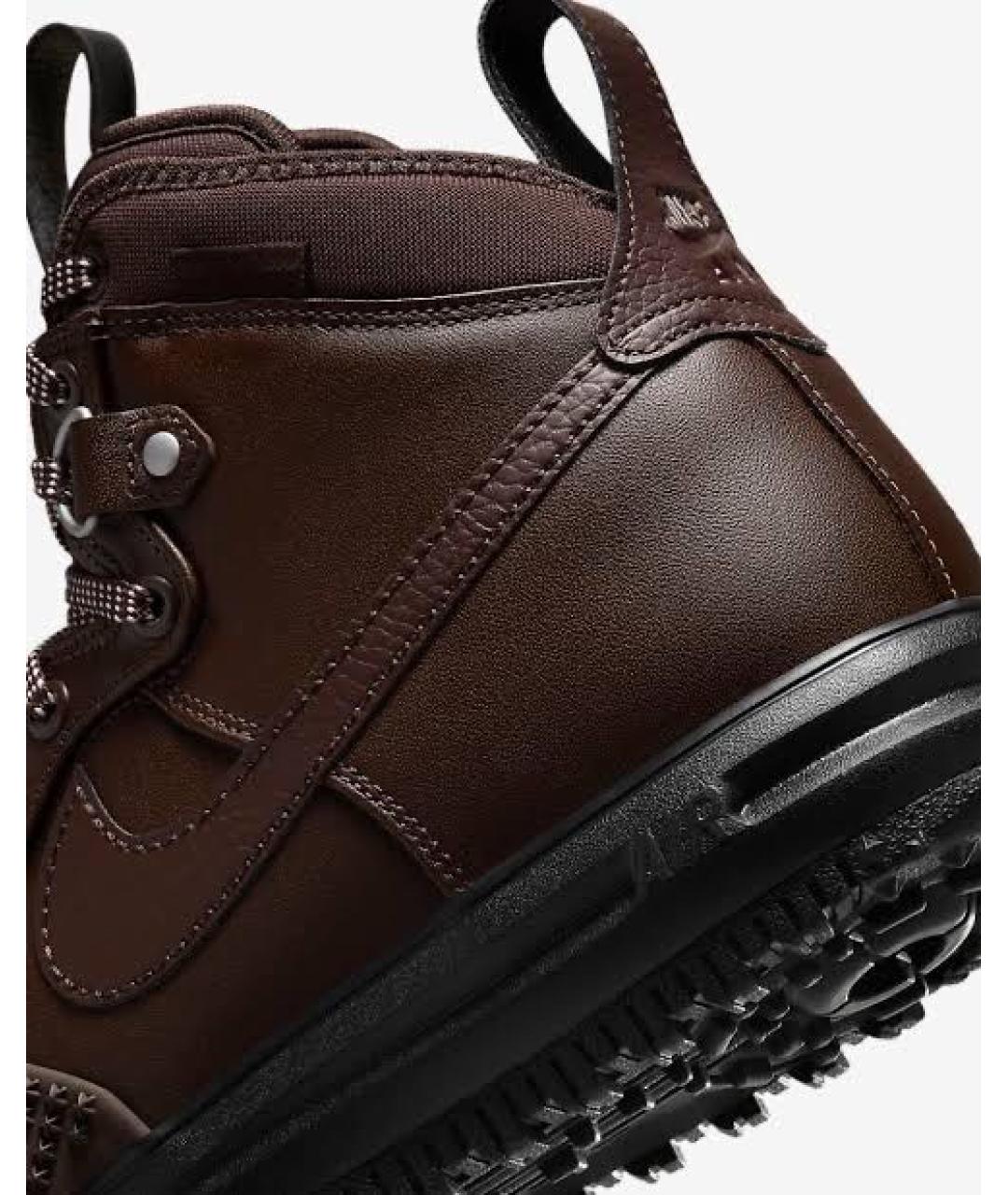 NIKE Коричневые высокие кроссовки / кеды, фото 5