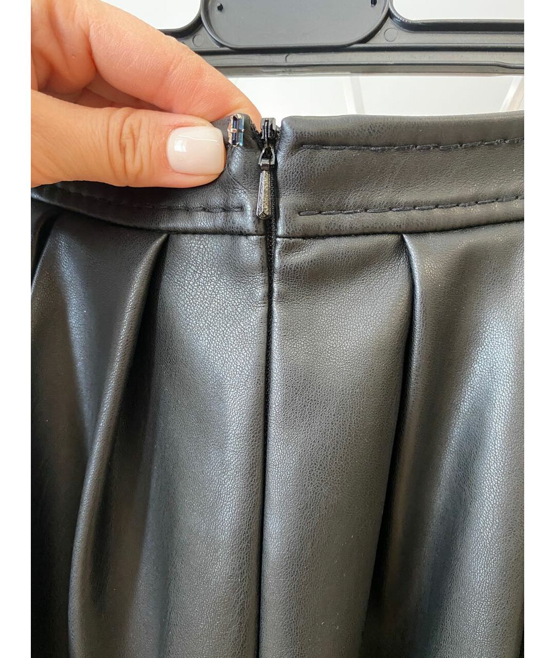 SPORT MAX CODE Черная полиэстеровая юбка миди, фото 3