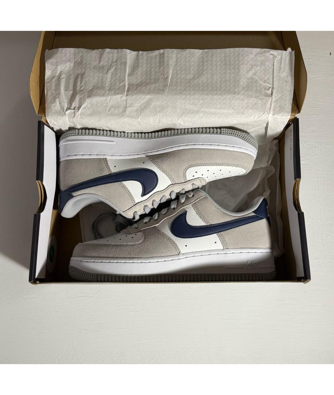 NIKE Серые замшевые кроссовки, фото 3