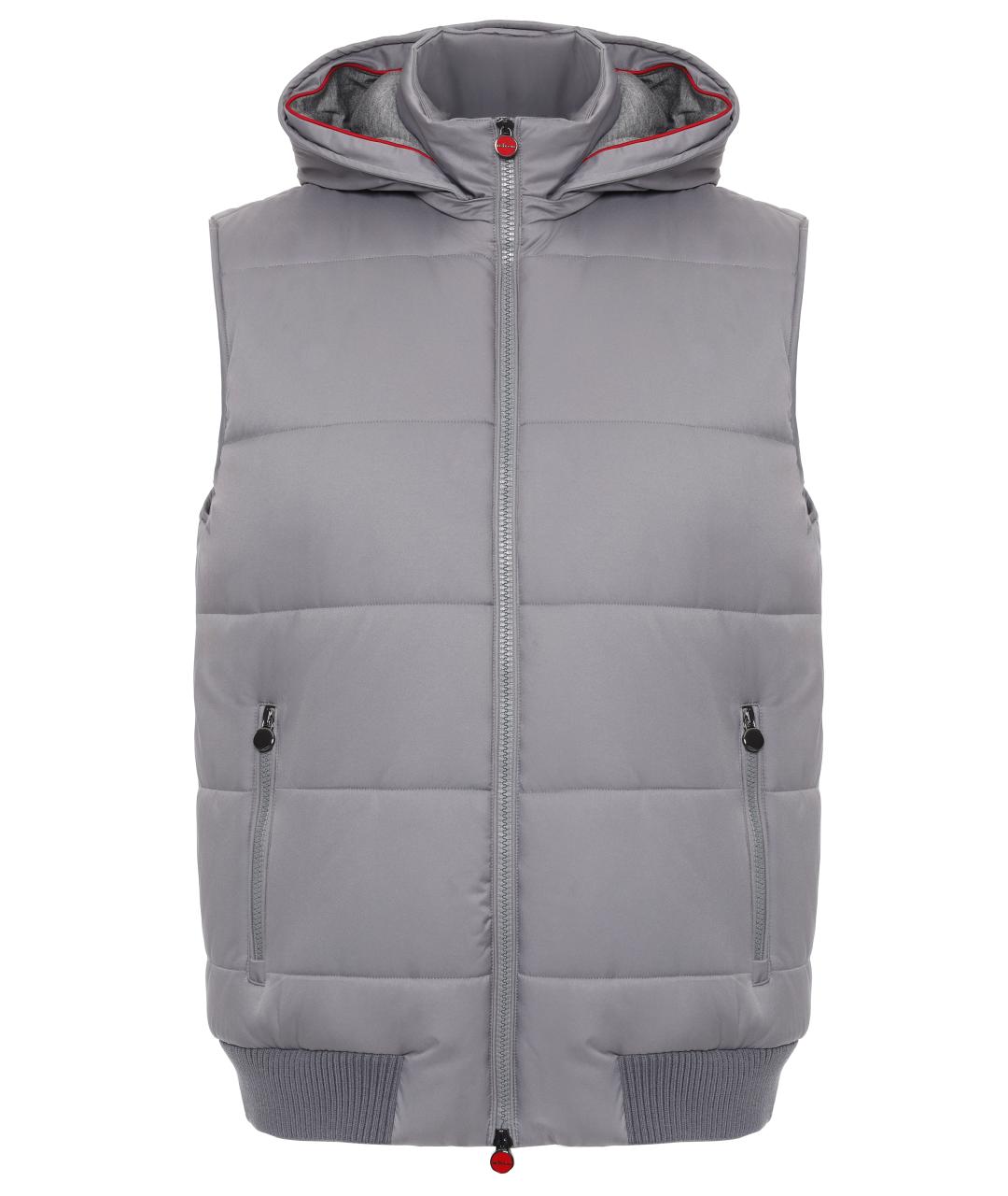 KITON Серый жилет, фото 1