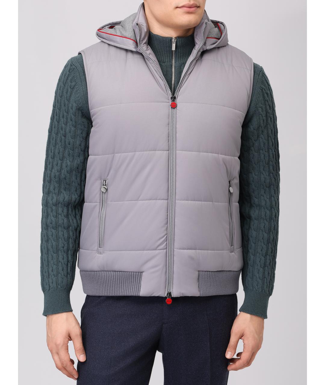 KITON Серый жилет, фото 2