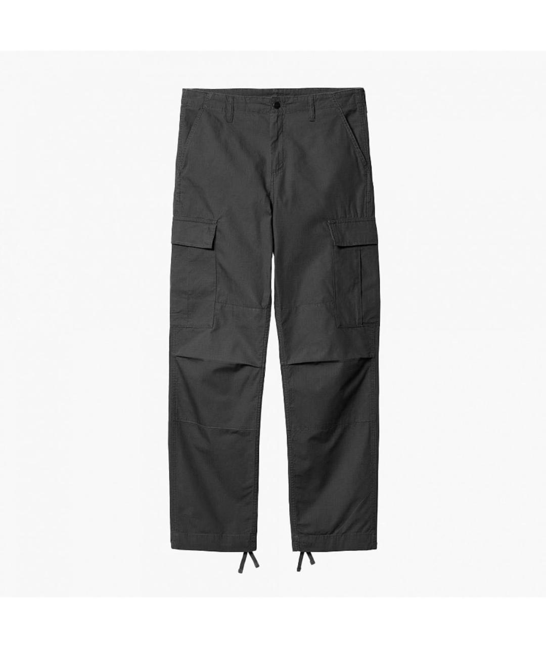 CARHARTT WIP Серые хлопковые повседневные брюки, фото 9
