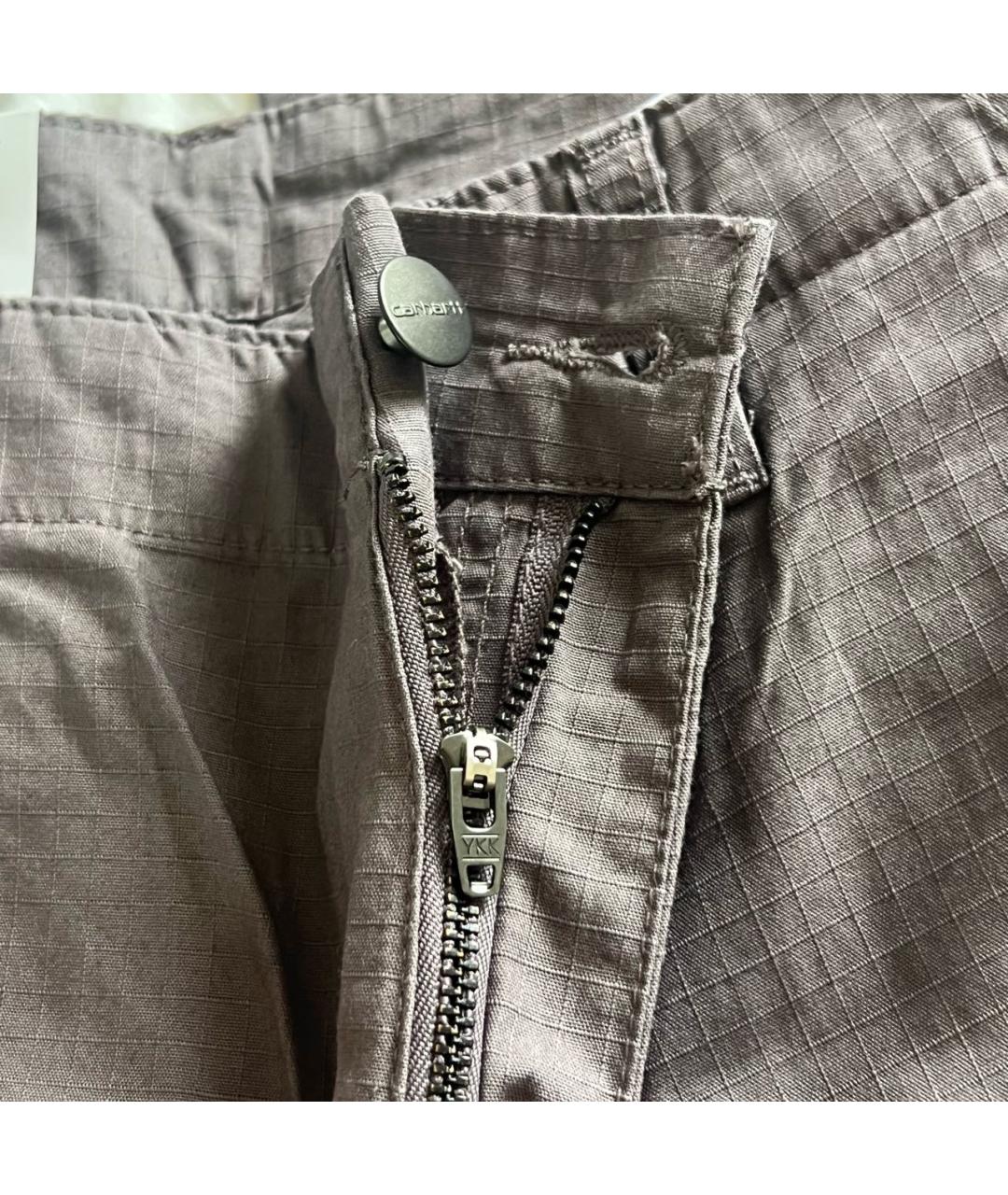 CARHARTT WIP Серые хлопковые повседневные брюки, фото 8