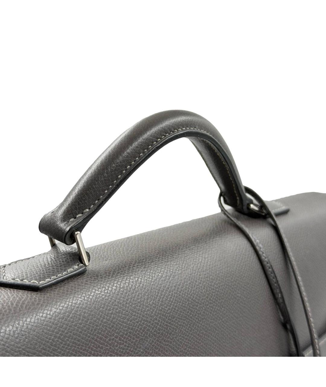 HERMES Черный портфель, фото 3
