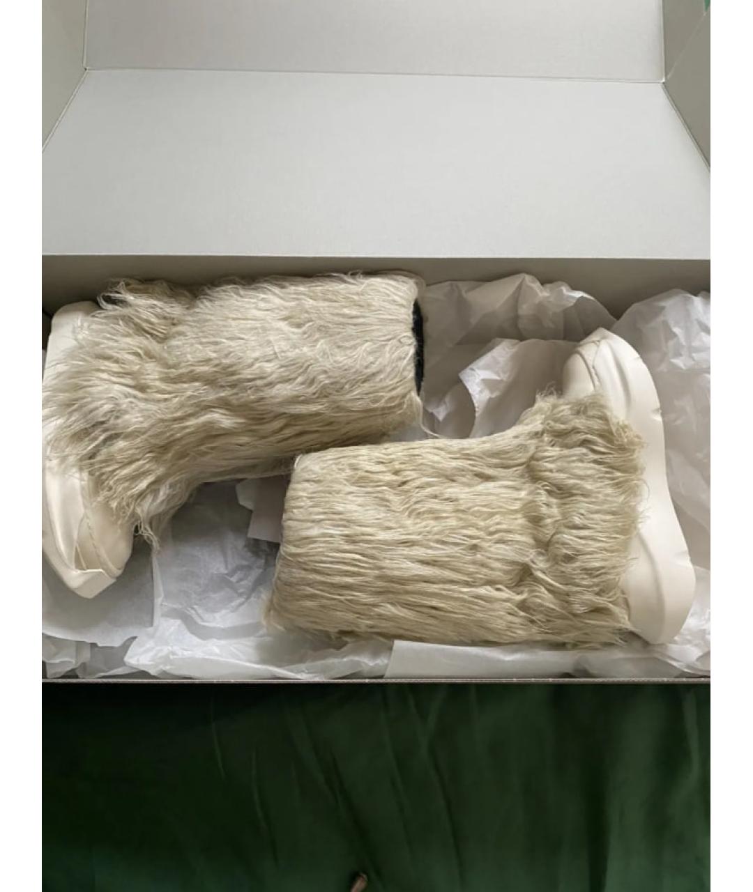 RICK OWENS DRKSHDW Бежевые сапоги, фото 7