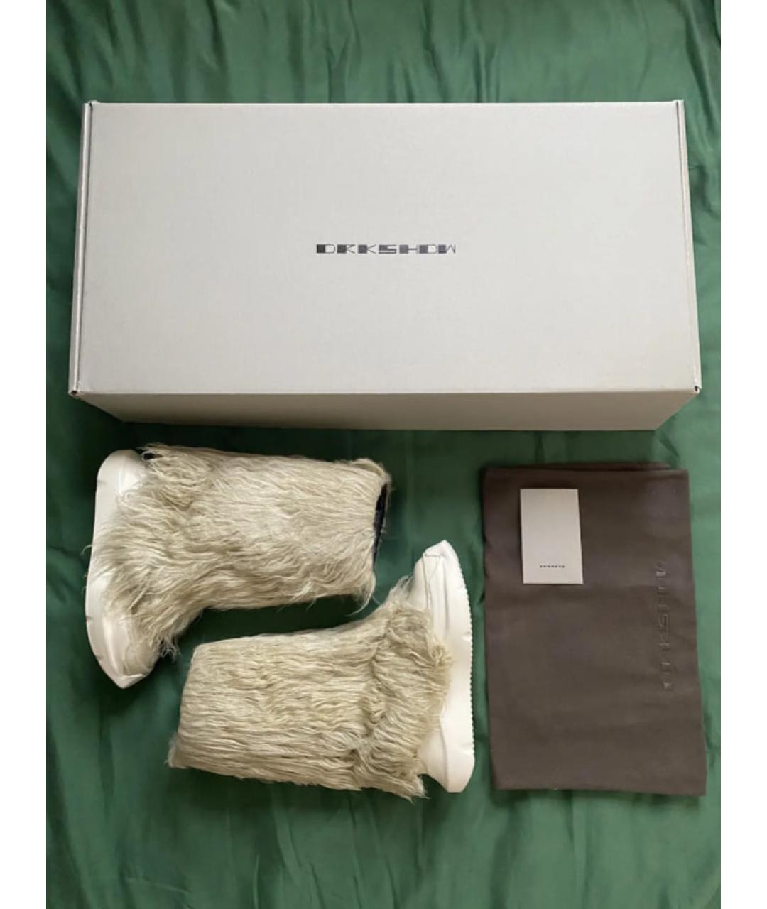 RICK OWENS DRKSHDW Бежевые сапоги, фото 6