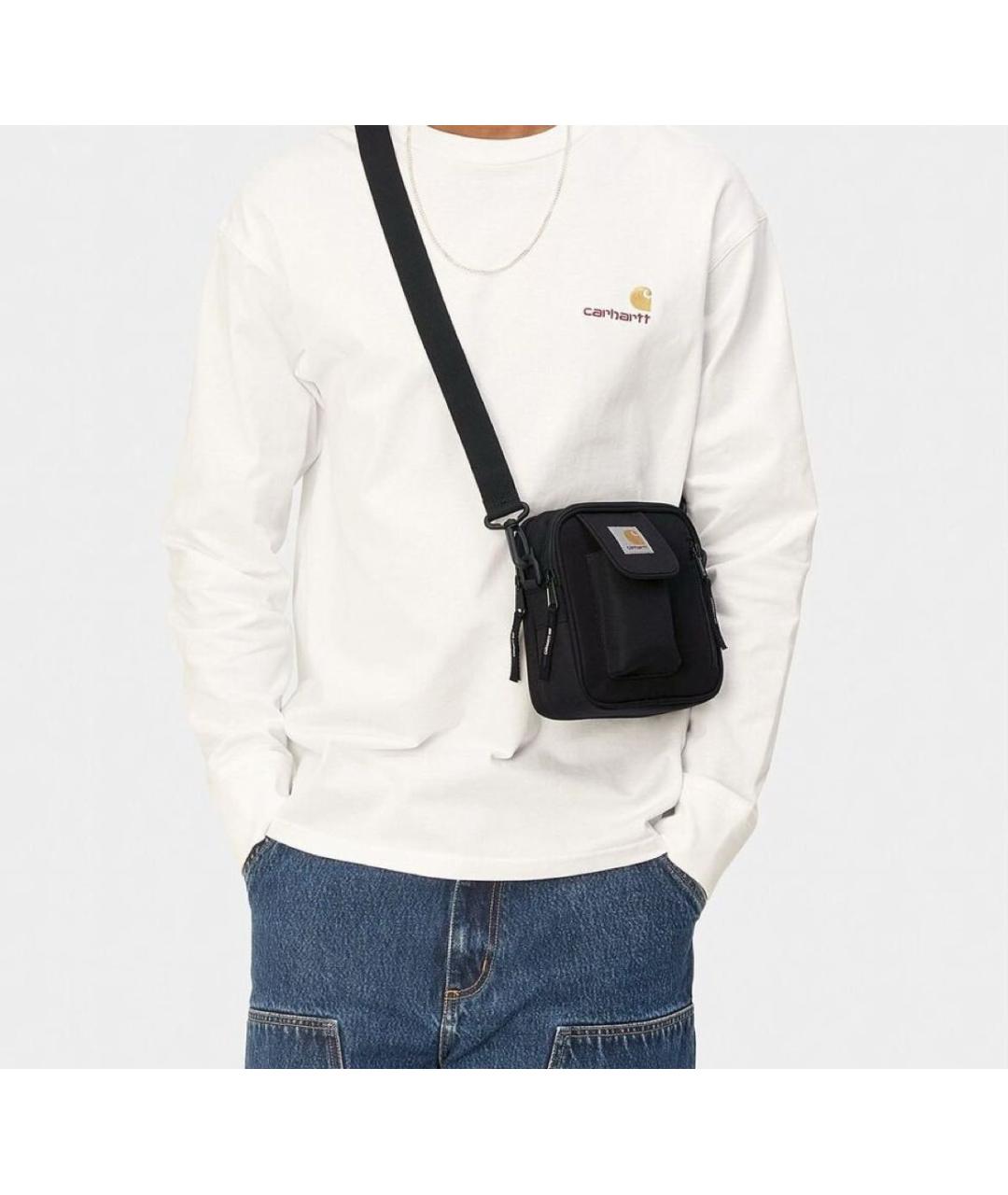 CARHARTT WIP Черная деним сумка на плечо, фото 2