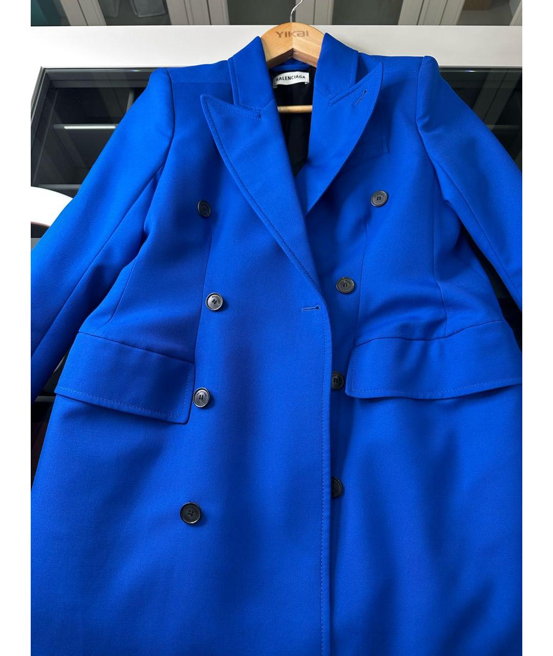 BALENCIAGA Темно-синее пальто, фото 3
