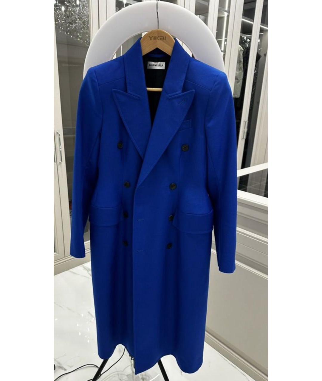 BALENCIAGA Темно-синее пальто, фото 8