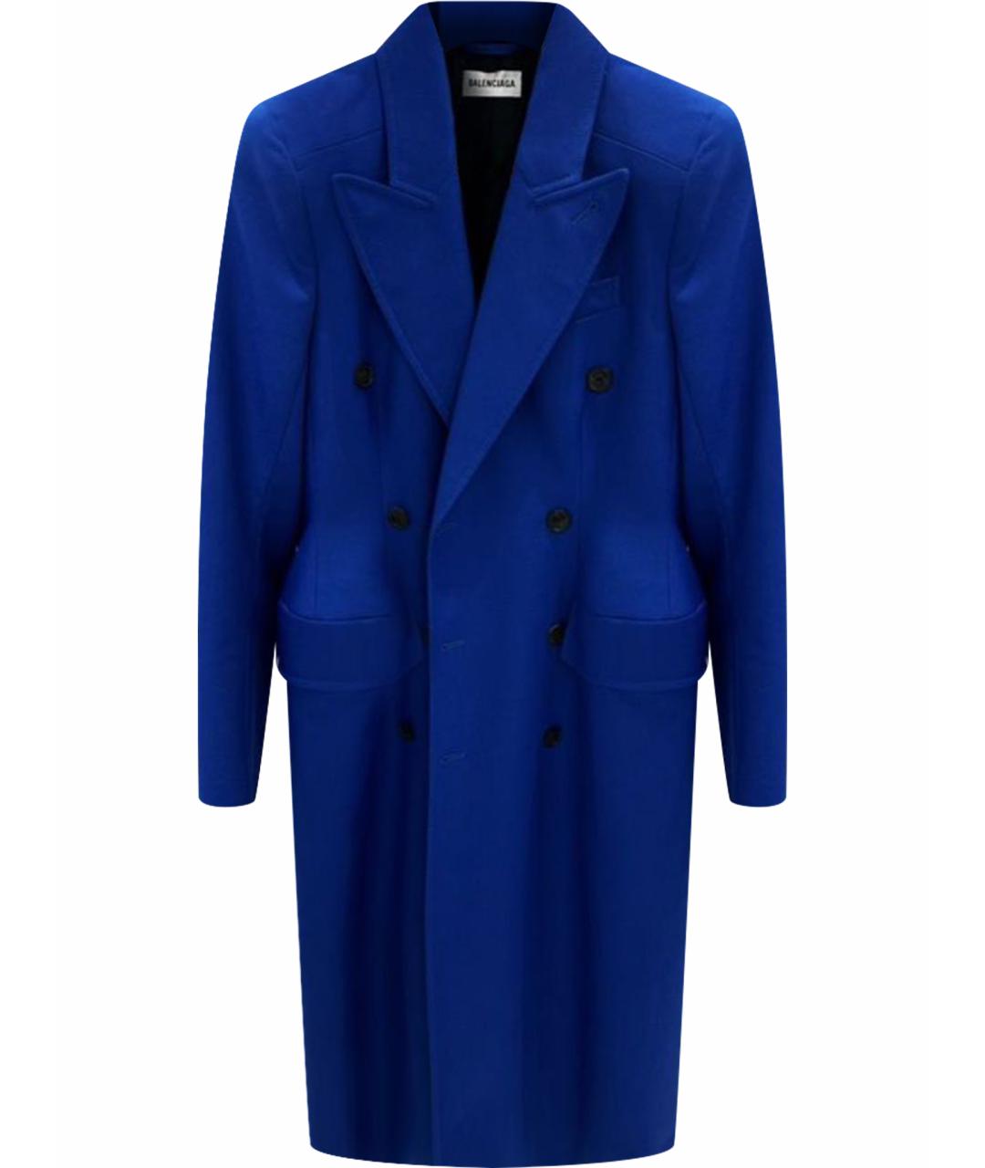 BALENCIAGA Темно-синее пальто, фото 1