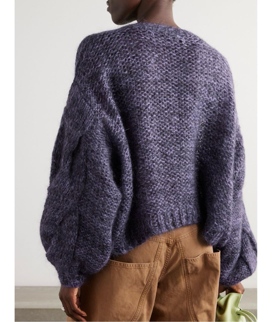 LOEWE Фиолетовый шерстяной джемпер / свитер, фото 2