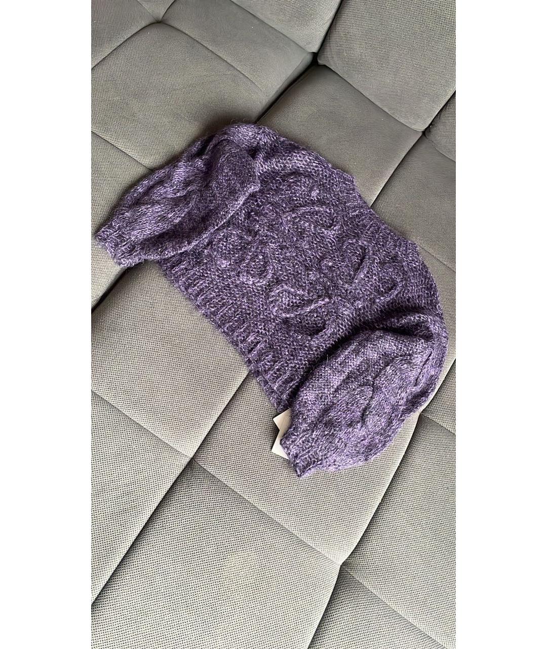 LOEWE Фиолетовый шерстяной джемпер / свитер, фото 5