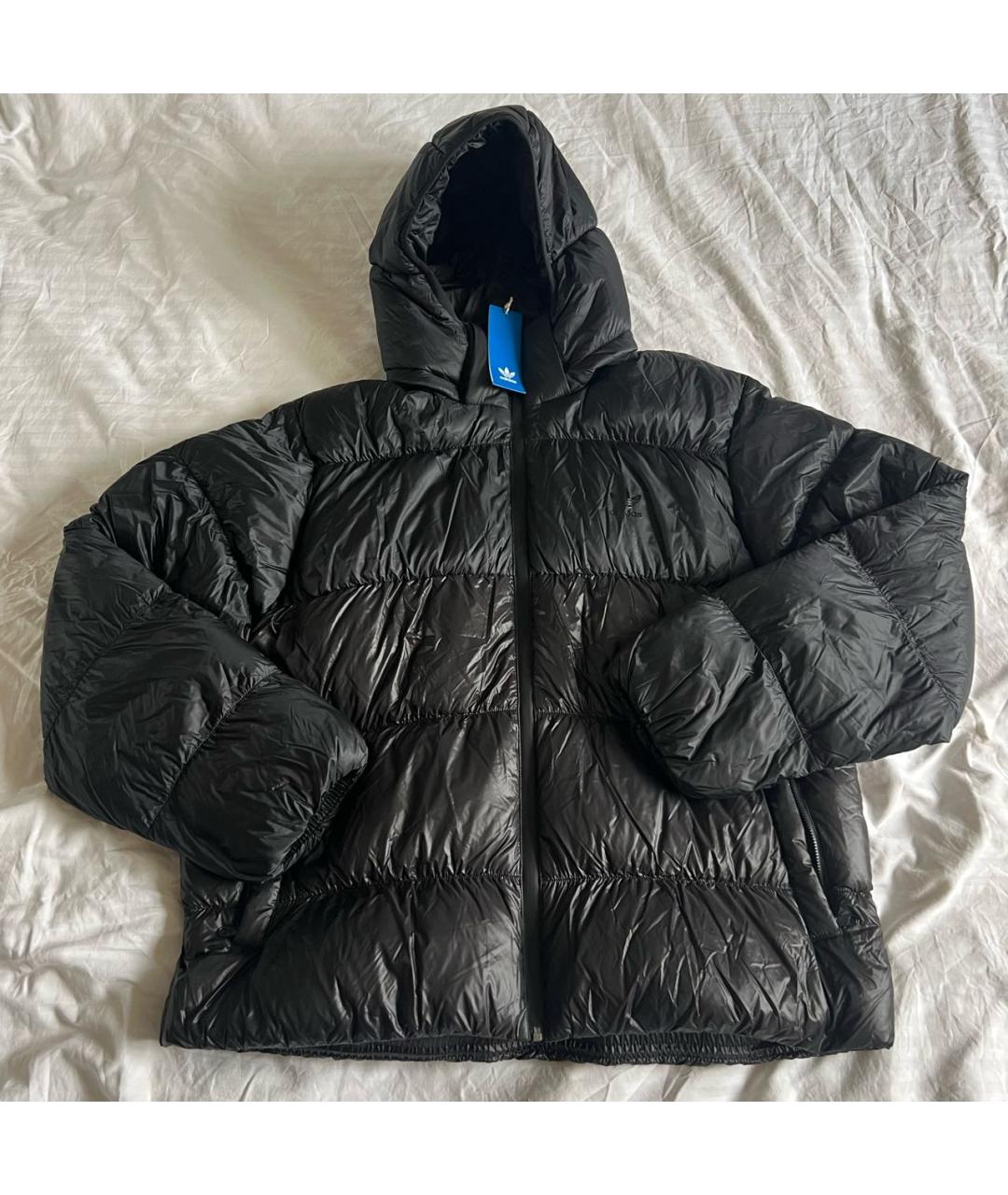 ADIDAS Черный пуховик, фото 3