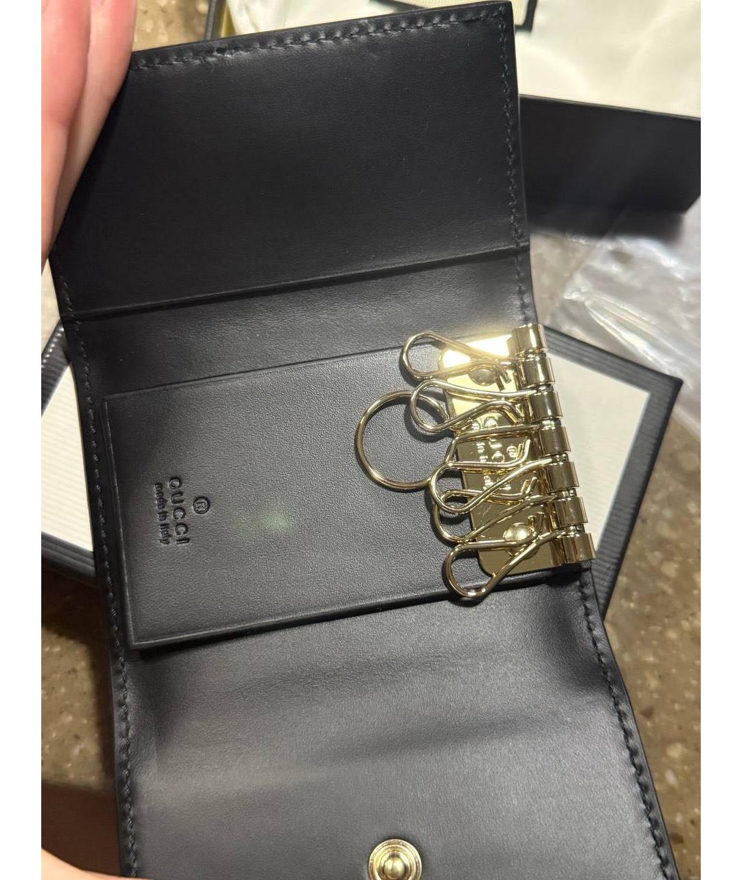GUCCI Черная ключница, фото 3