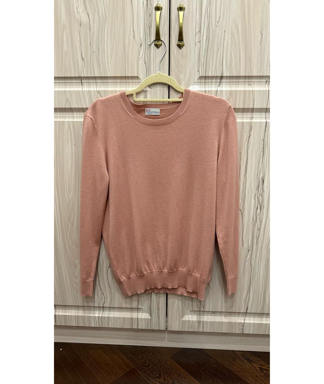 RED VALENTINO Коралловый кашемировый джемпер / свитер, фото 5