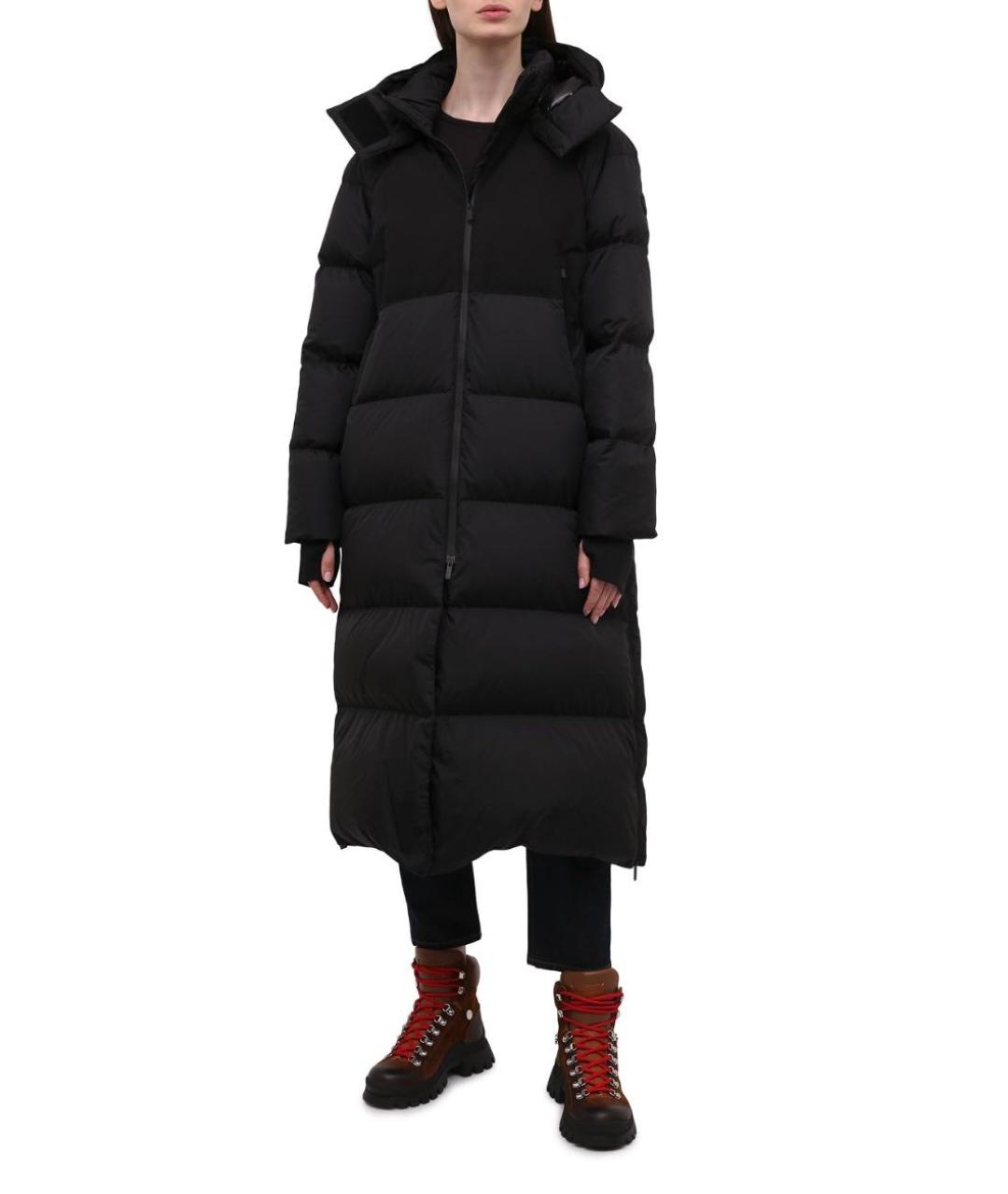 MONCLER Черный полиамидовый пуховик, фото 2