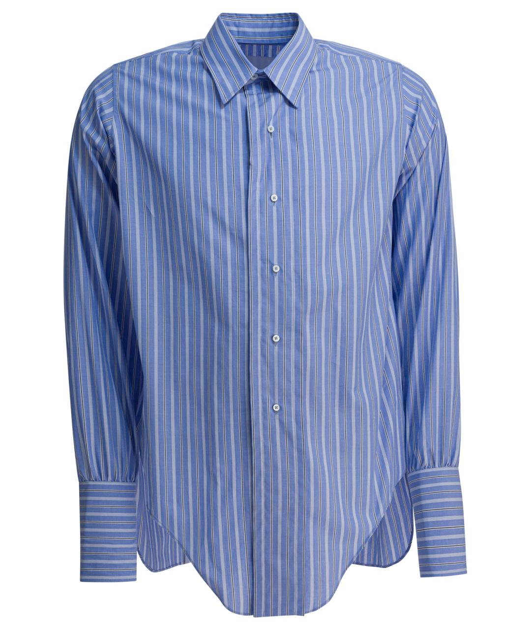 MAISON MARGIELA Голубая хлопковая рубашка, фото 1