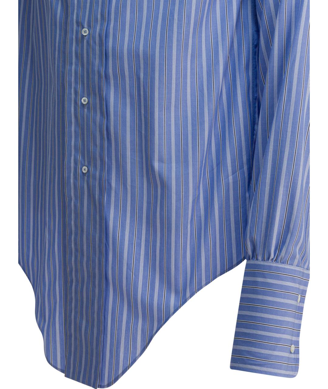 MAISON MARGIELA Голубая хлопковая рубашка, фото 3