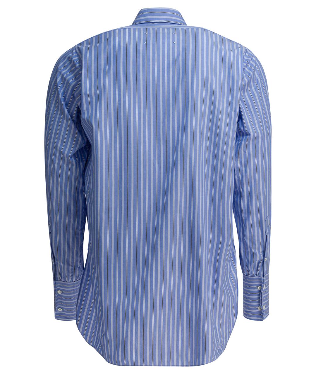 MAISON MARGIELA Голубая хлопковая рубашка, фото 2