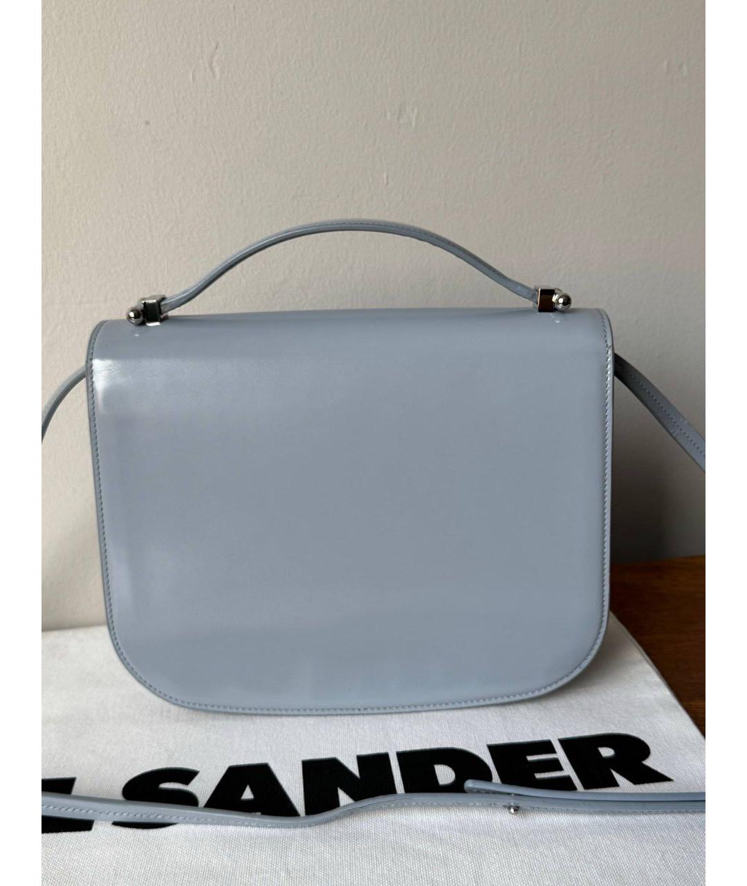 JIL SANDER Голубая кожаная сумка через плечо, фото 4