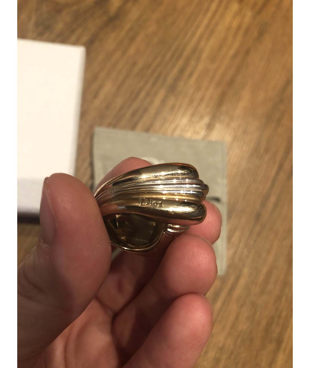 CHRISTIAN DIOR PRE-OWNED Серебряное металлическое кольцо, фото 2