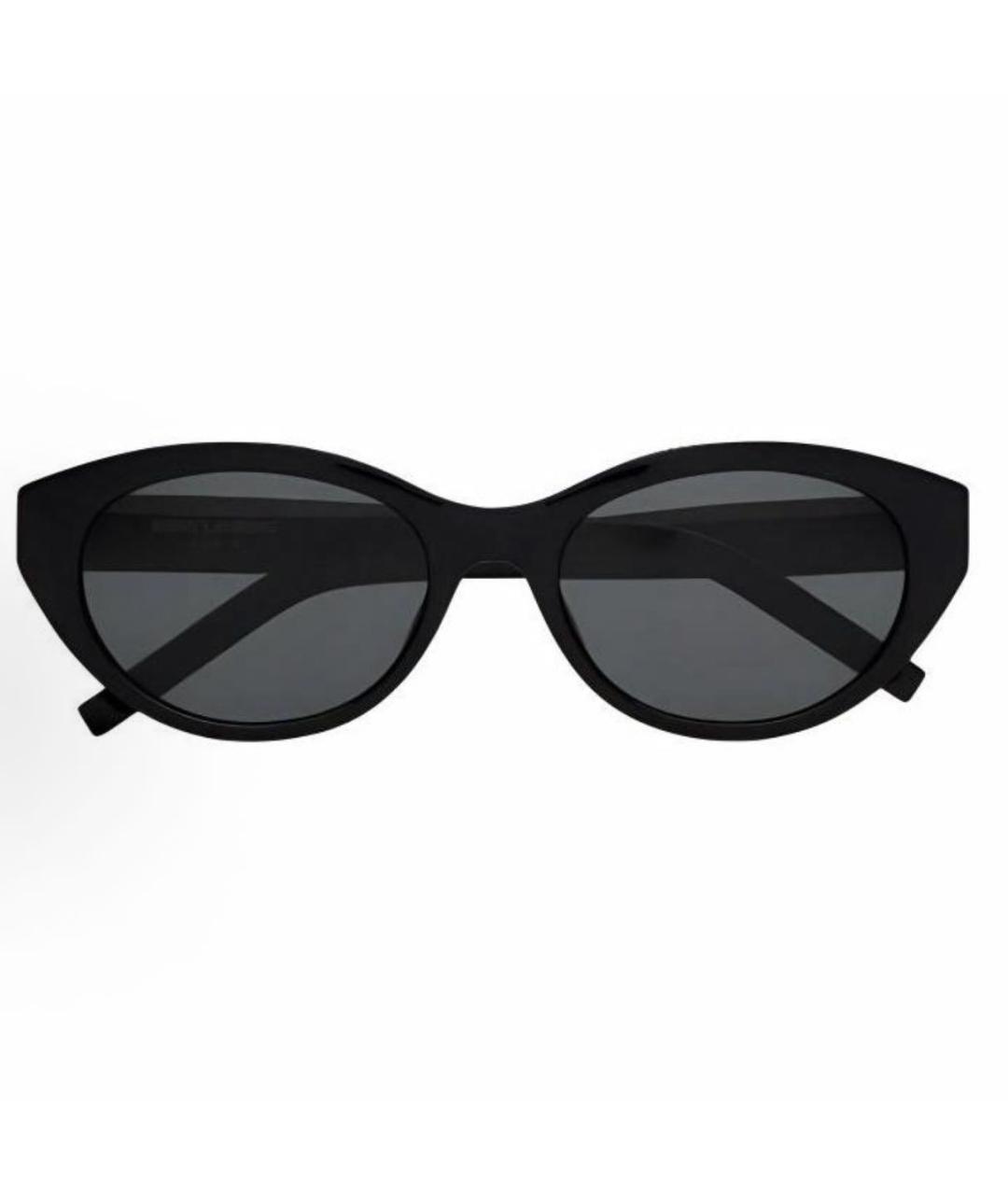 SAINT LAURENT Черные пластиковые солнцезащитные очки, фото 3