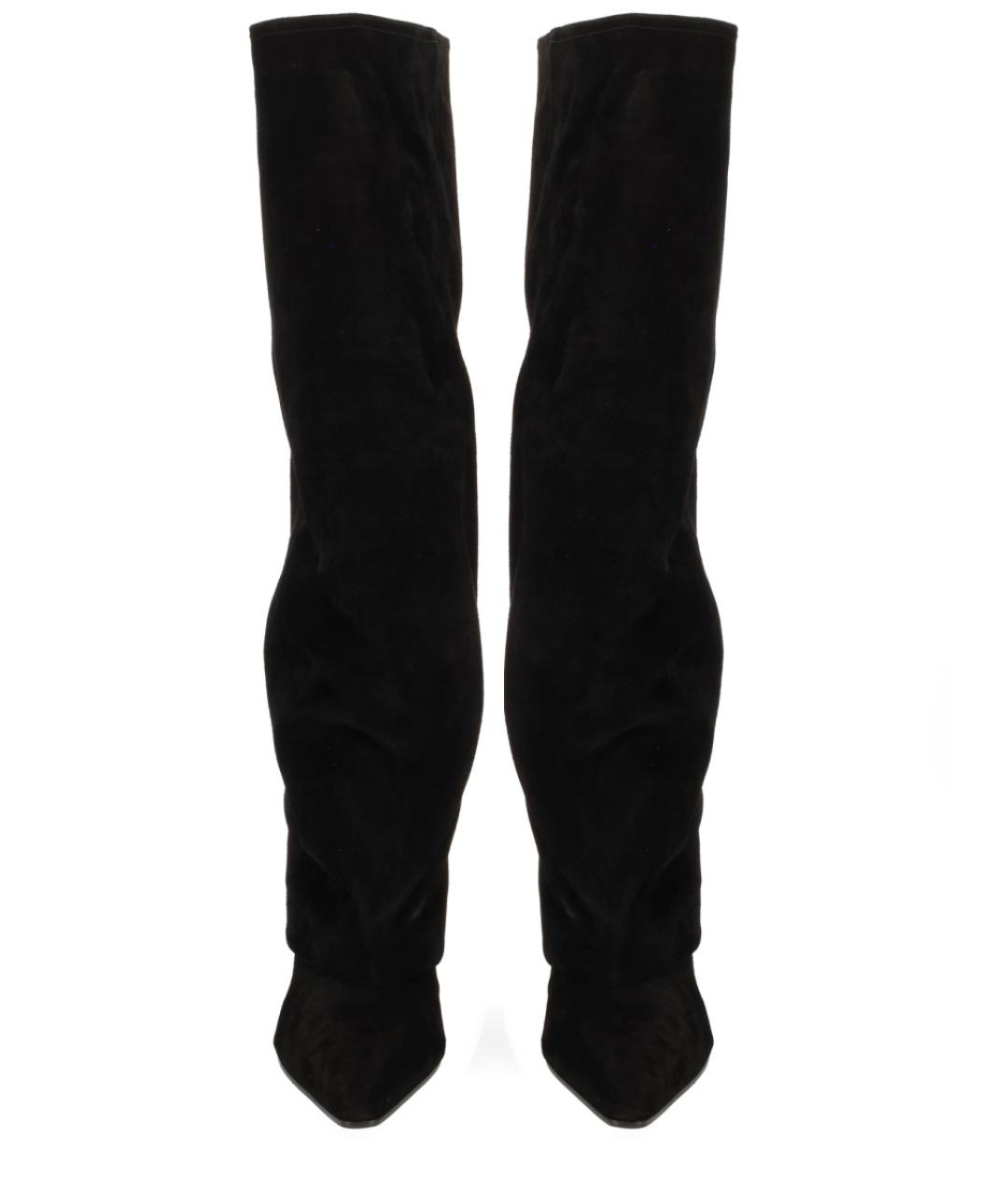 PARIS TEXAS Черные кожаные сапоги, фото 2