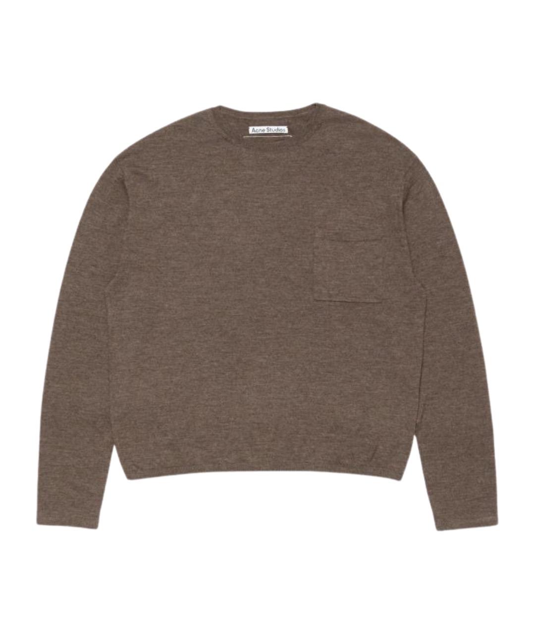 ACNE STUDIOS Коричневый кашемировый джемпер / свитер, фото 1